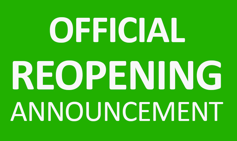 [School] Official Reopening Announcement
